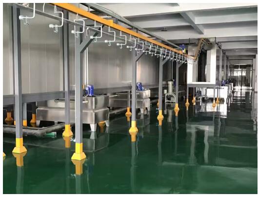 五金表面處理線項目生產現場